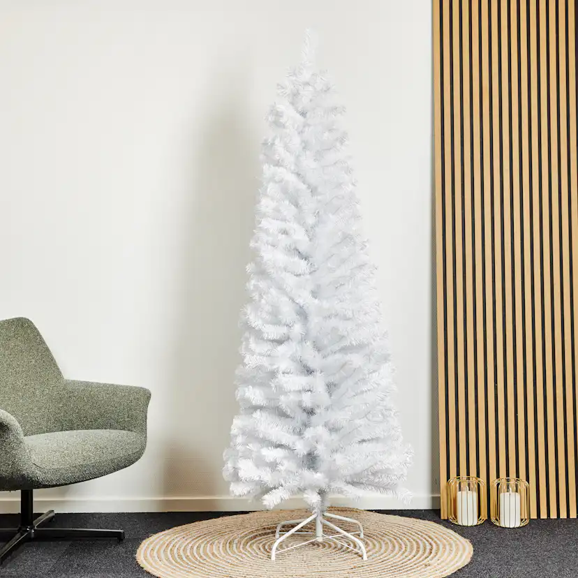 Smal julgran i PVC "BLING" kl. C, 180 x 68 cm, utan belysnin Plastgran Nordic Winter Smal Julgran Bling 180x68 cm