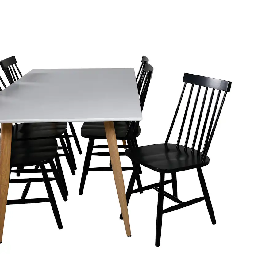 Matgrupp Venture Home Polar med 6 Lönneberga stolar