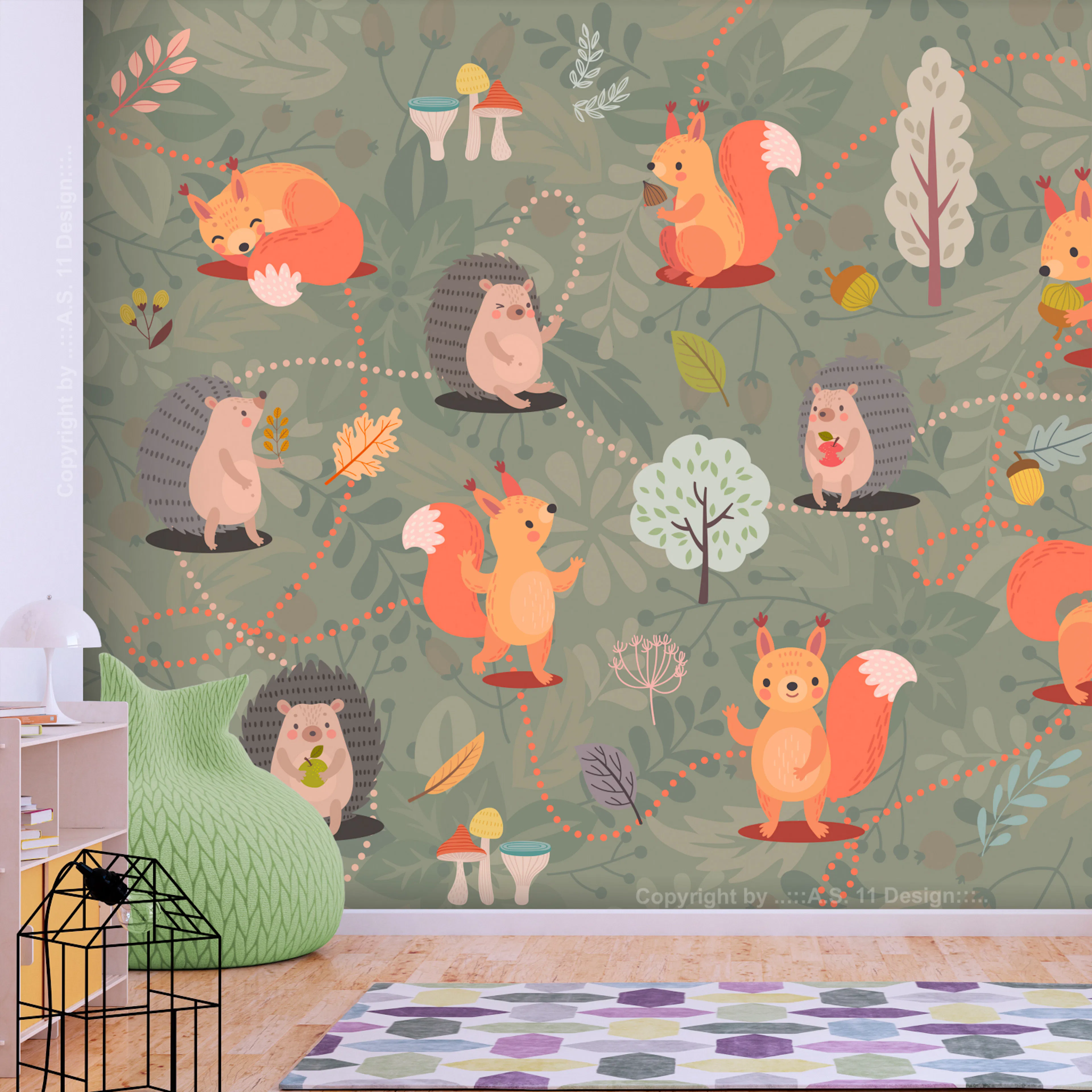 Fototapet - Friends of the Forest 400x280 400x280 cm