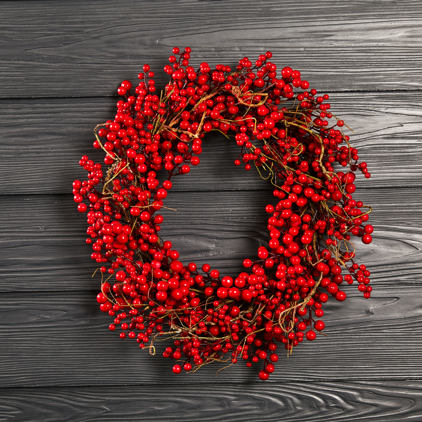Krans Nordic Winter med Röda Bär
