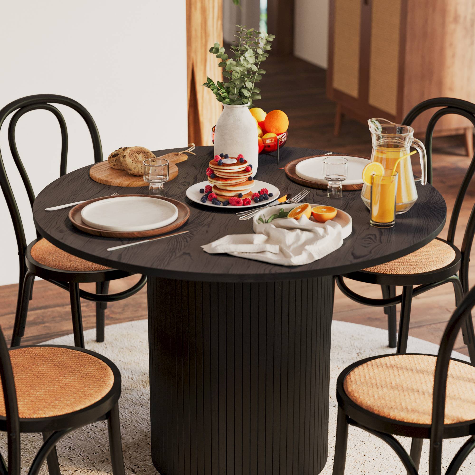 Sidobord Venture Home Punta Svart Fyrkantigt Bord i Stål 30x30cm