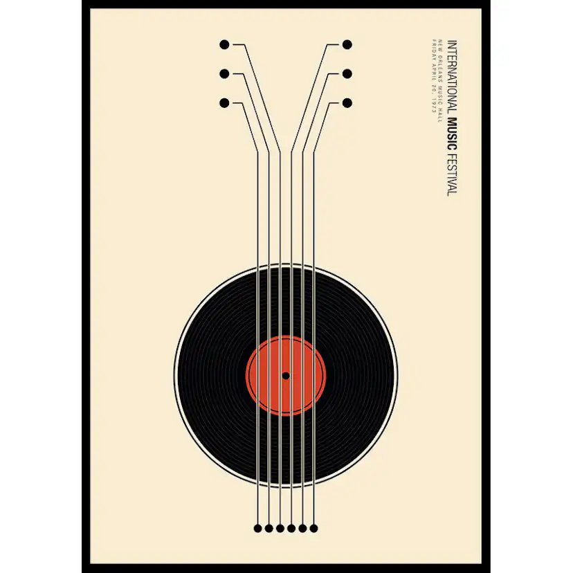 Poster Gallerix Vinyl Guitarr Music