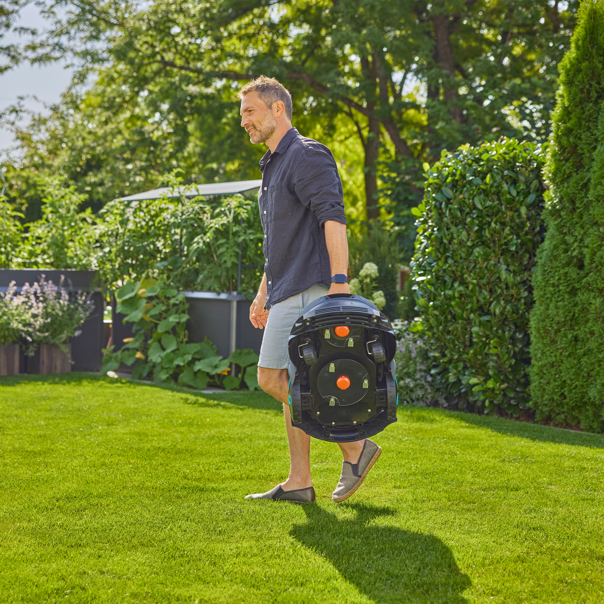 Robotgräsklippare Gardena Smart Sileno Max 1200 Paket Med Robothus