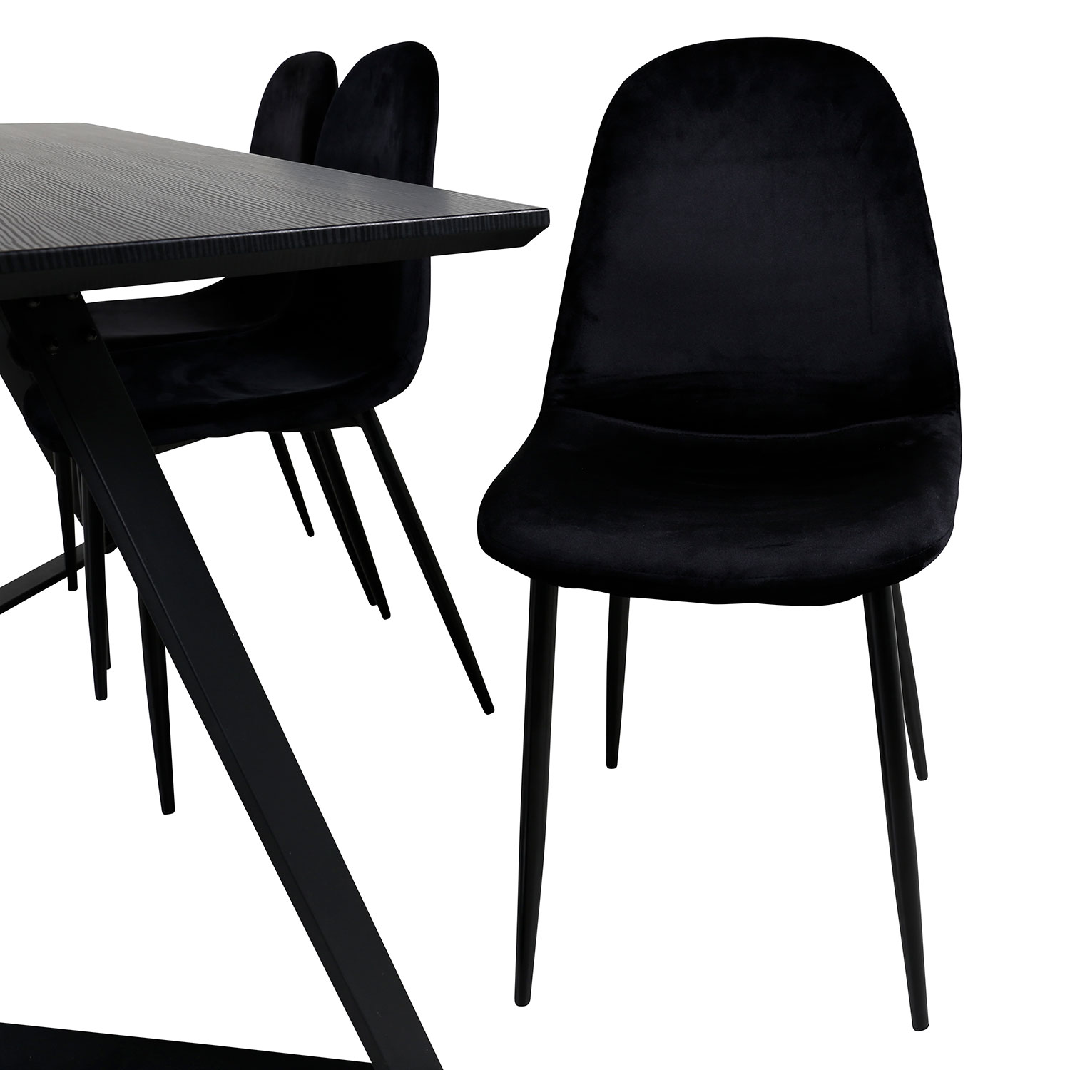 Matgrupp Venture Home Marina med 6 Polar Velvet stolar