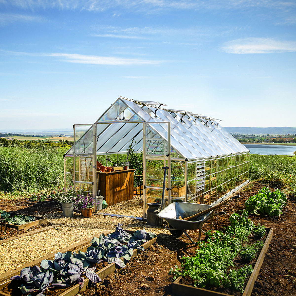 Växthus Canopia by Palram Balance 21,5 m² Silver