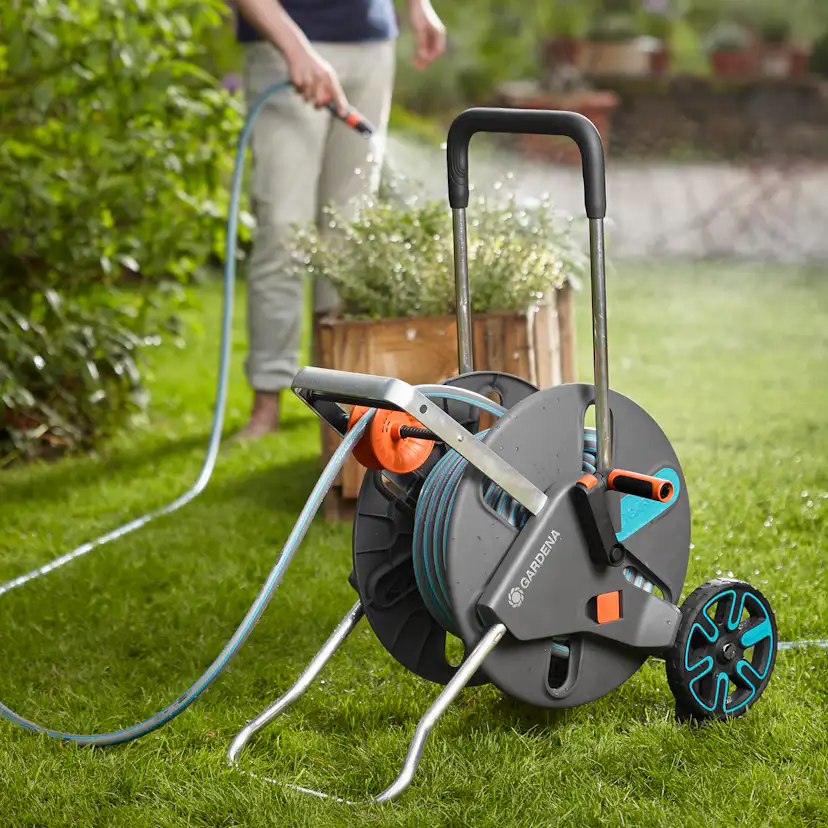 Slangvagn Gardena CleverRoll L Easy med 50 m Classic 13 mm Slang