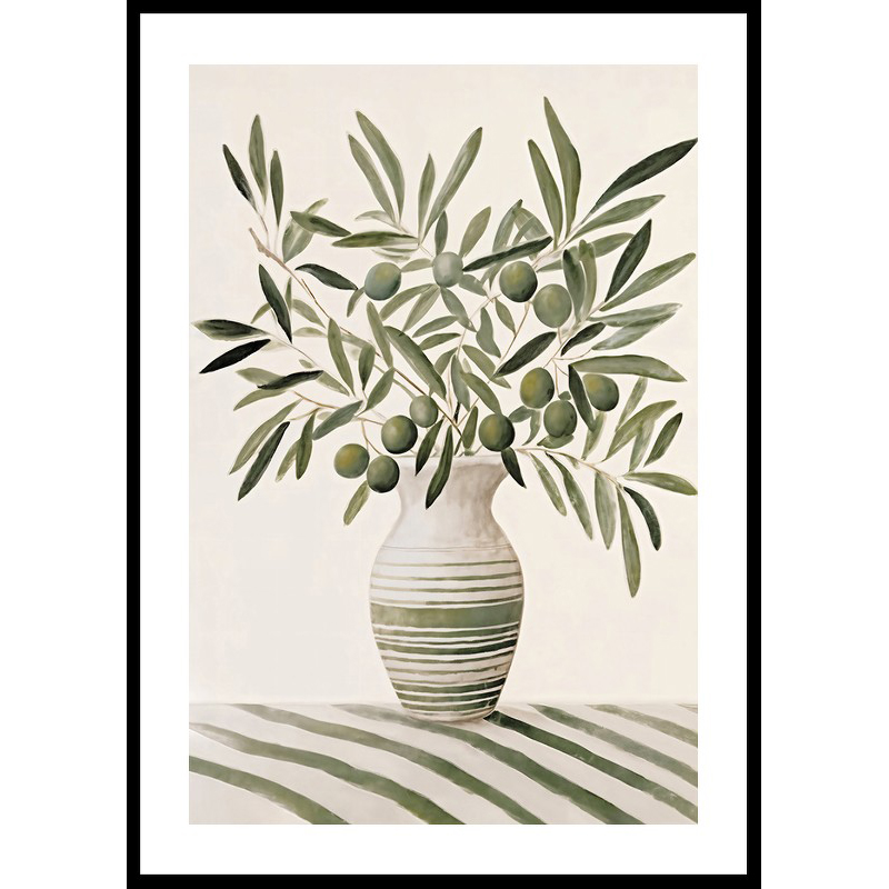 Olives In Vase 30x40 30x40 cm