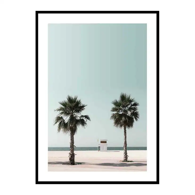 Poster Gallerix Lifeguard Hut At Beach