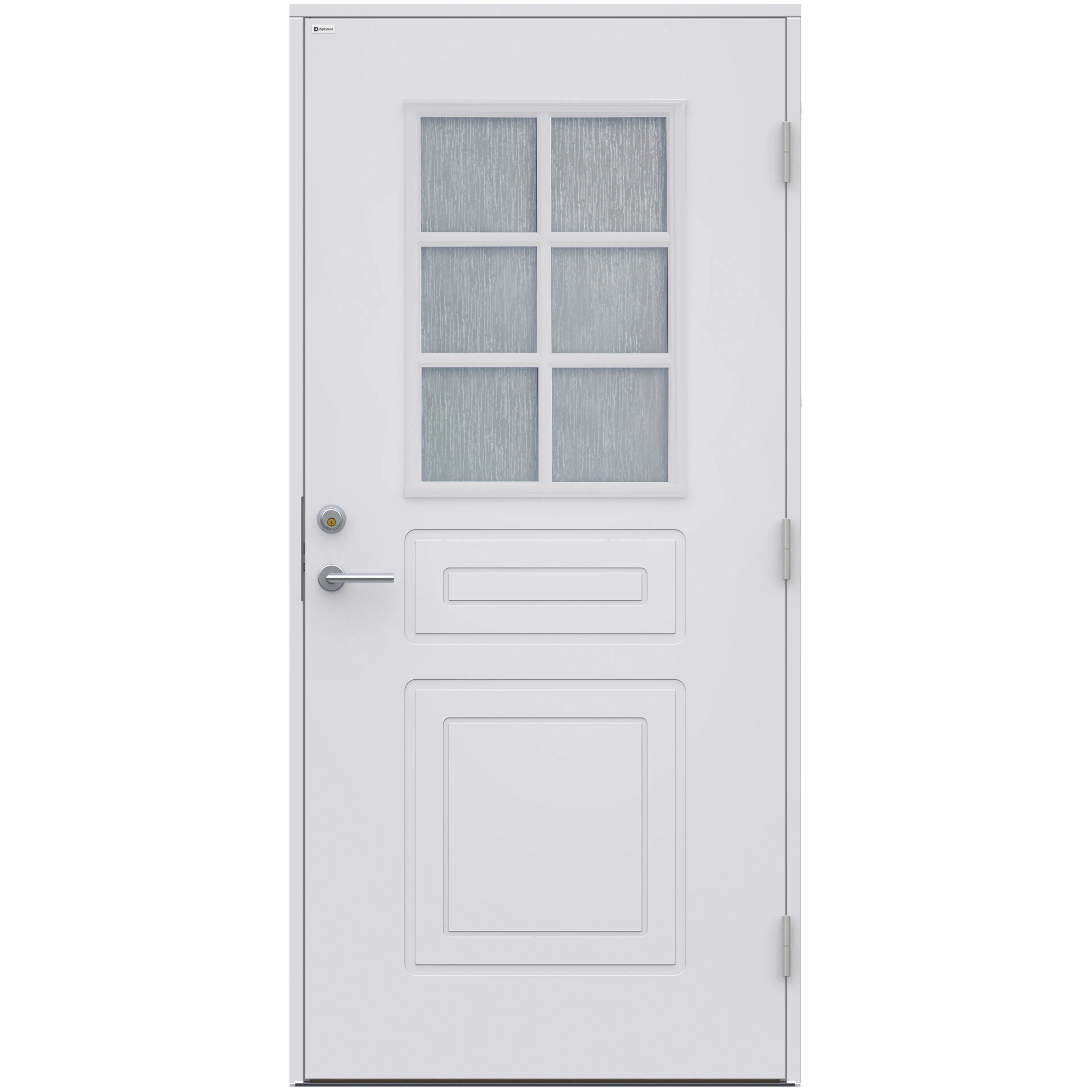 Ytterdörr Astrid Glas 9x20, S-0500-N BxH: 90x200 cm, Klarvit