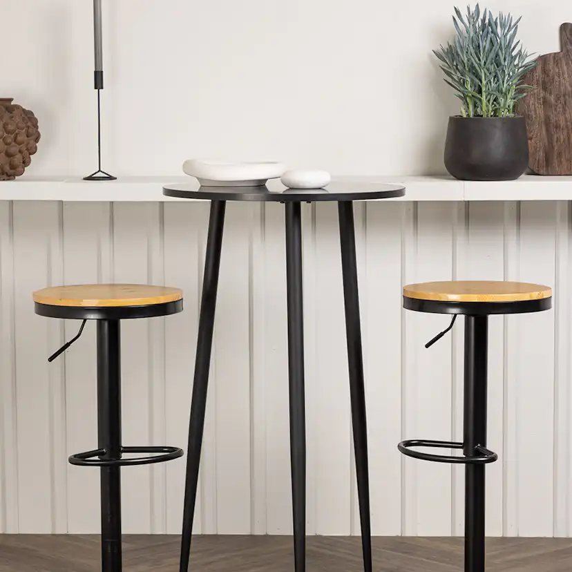 Matgrupp Venture Home Plaza Ø60 cm med 2 st Conway stolar