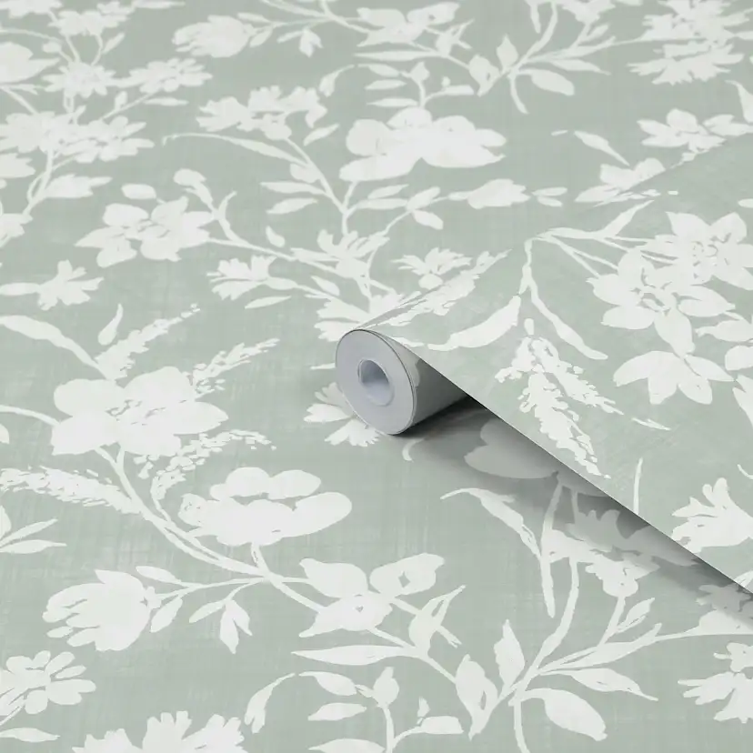 Tapet Laura Ashley Rye Sage Grön 119855
