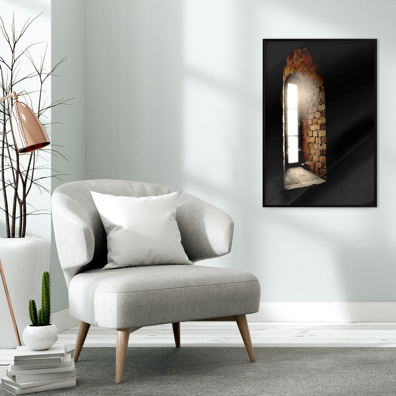 Poster Artgeist Affisch Light in the Wall