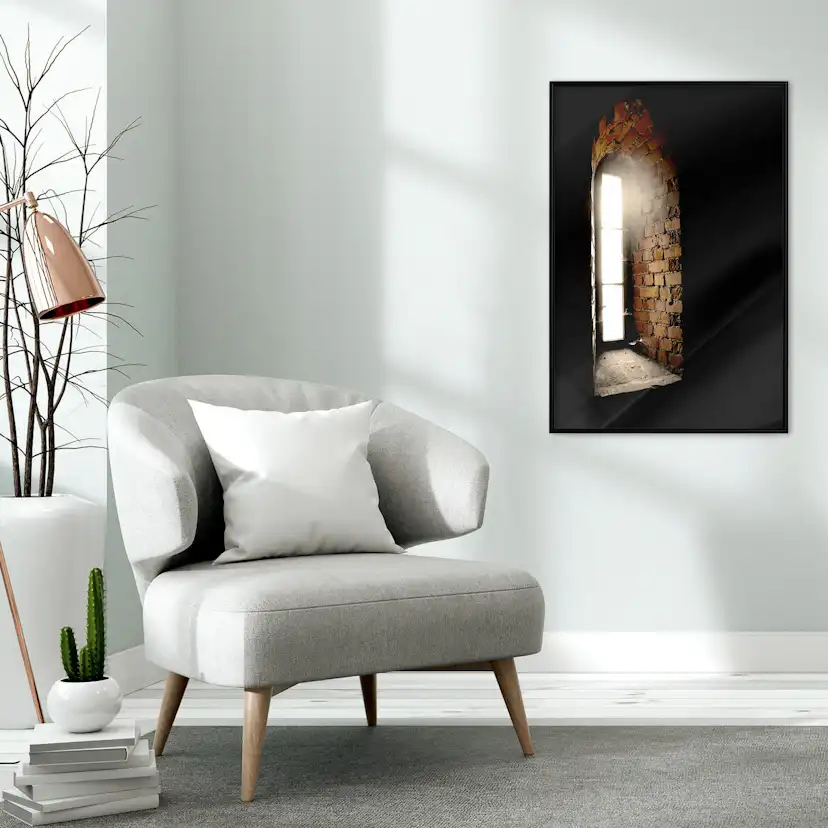 Poster Artgeist Affisch Light in the Wall