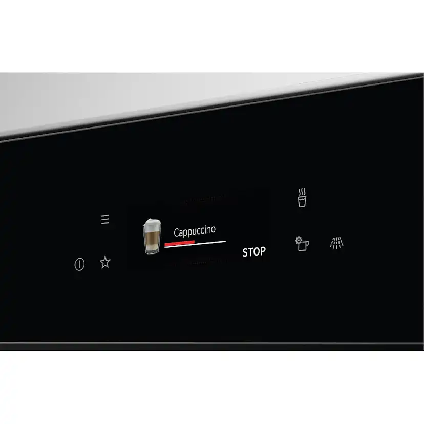 Inbyggnadsbar Kaffebryggare AEG KKB894500B med Mjölkkanna för Skum
