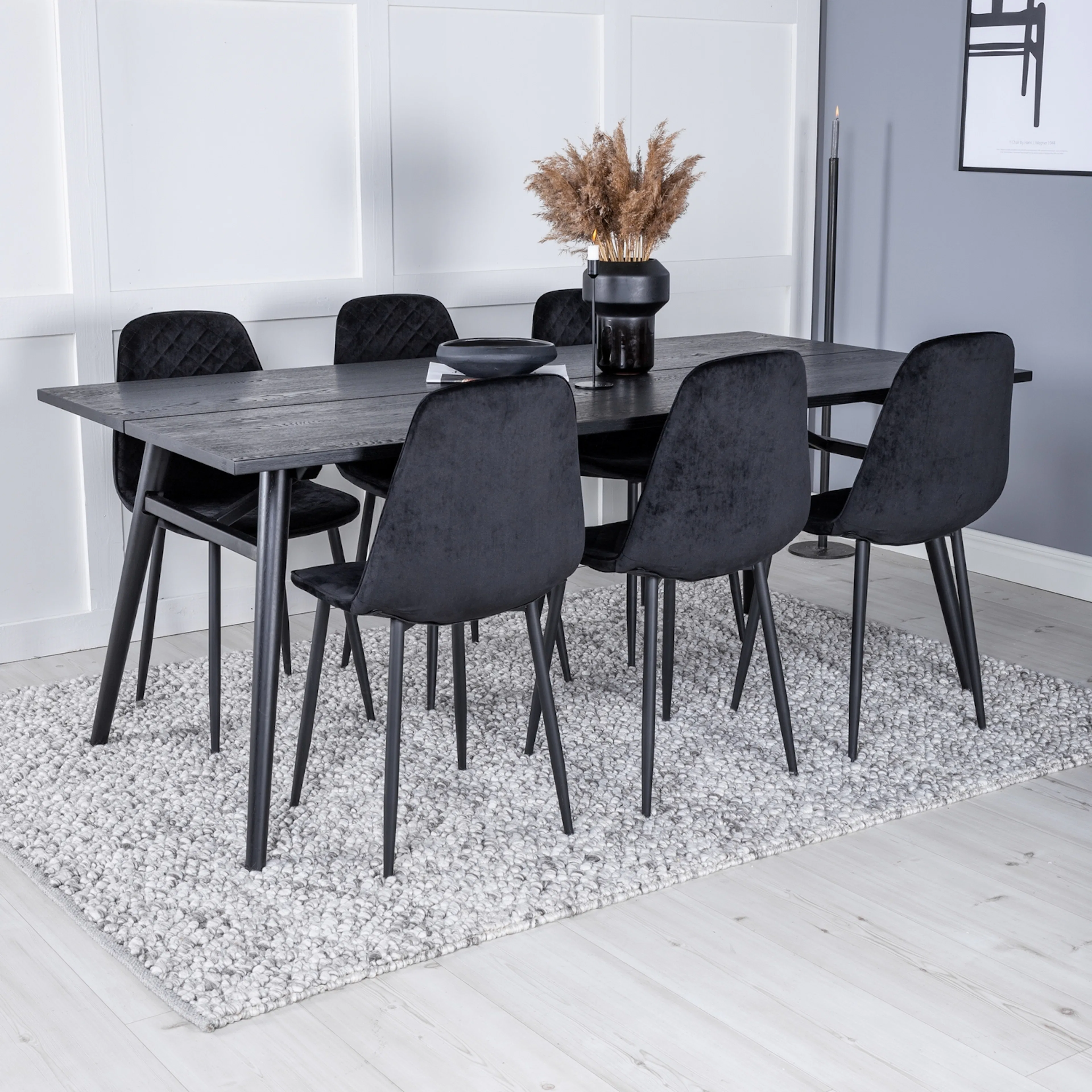 Sleek Extentiontable Black Brushed -Polar Chair-Black_6 Svart