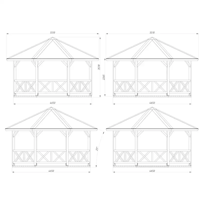 Betty 18,0 m2 Brun dippad