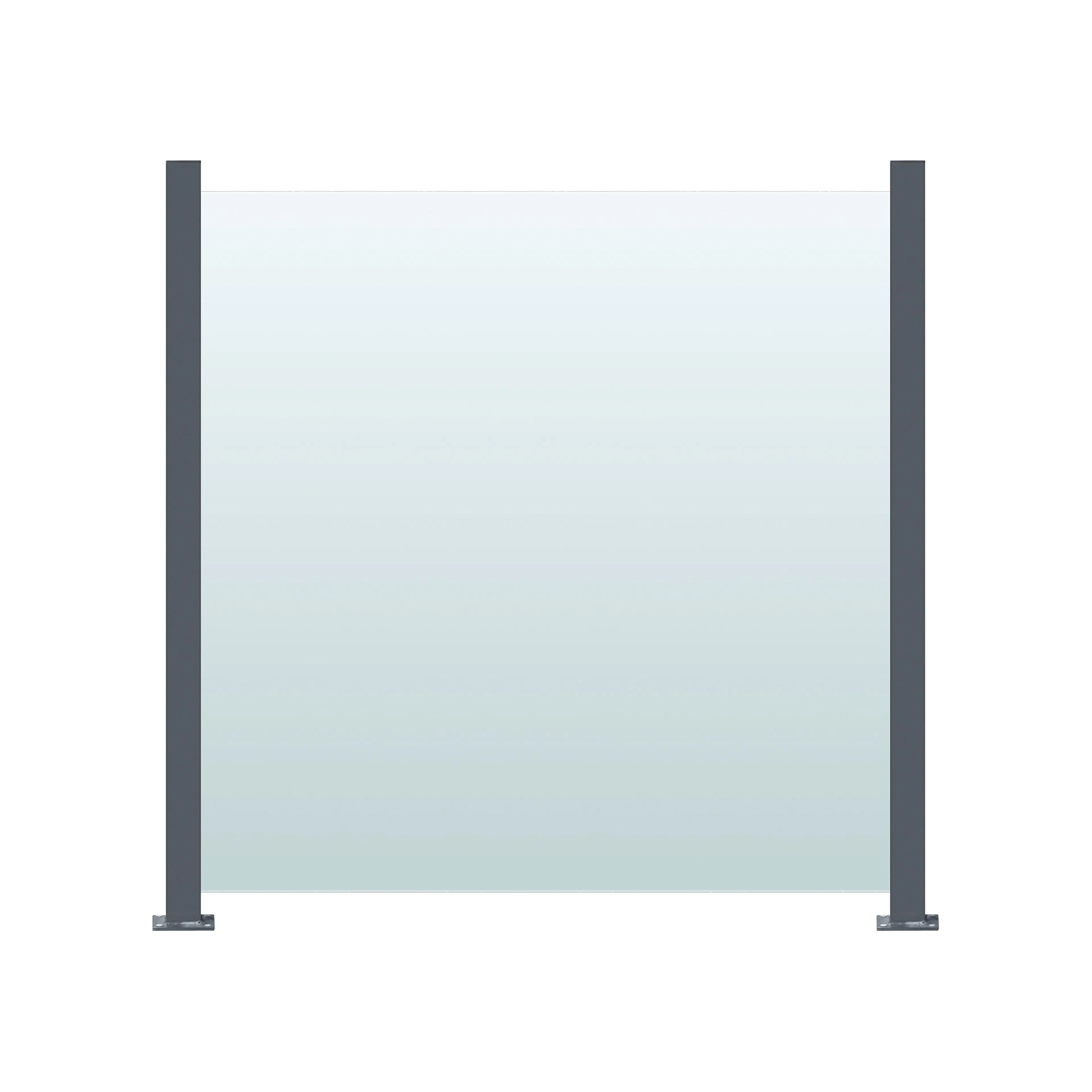 Glasräcke Hortus Klarglas Inkl Modul & Stolpar 100 x 100 cm
