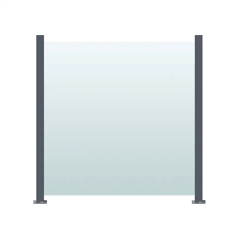 Glasräcke Hortus Klarglas Inkl Modul & Stolpar 100 x 100 cm