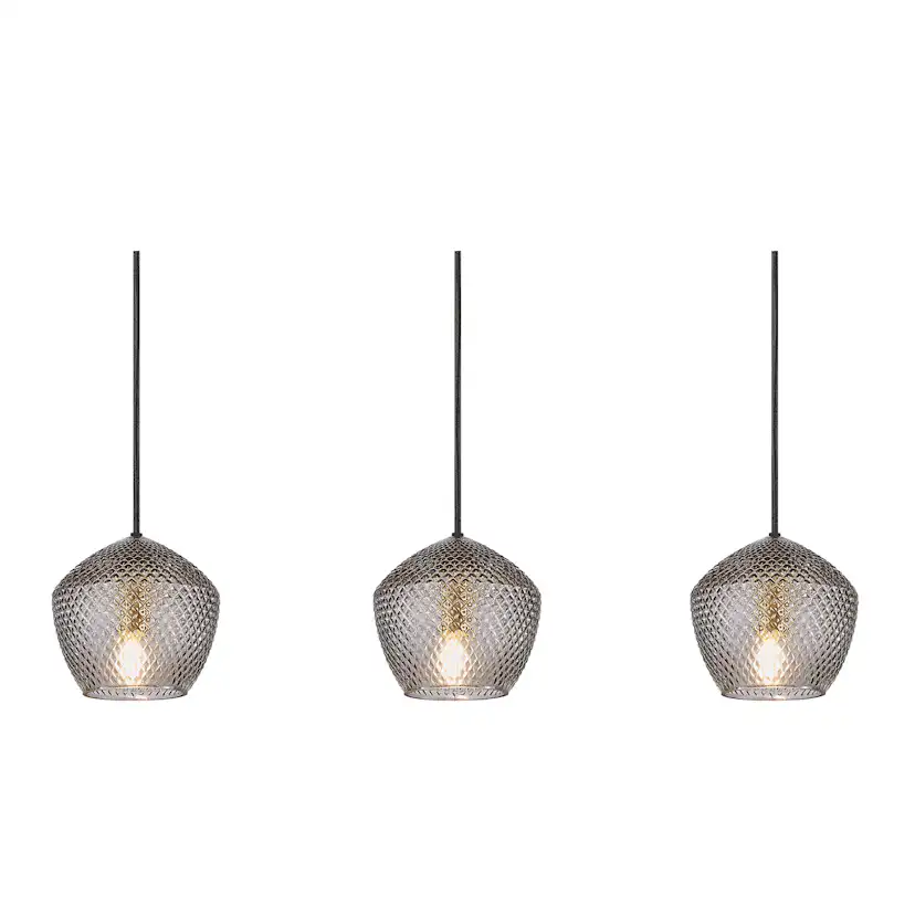 Taklampa Nordlux Orbiform 3-Pendel Rökfärgad