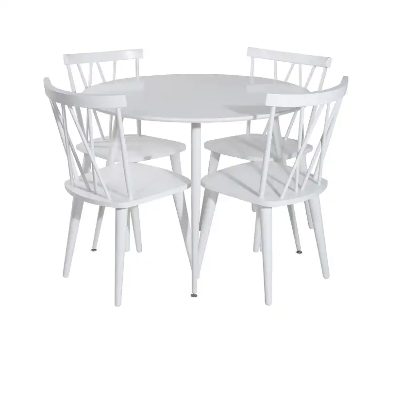 Matgrupp Venture Home Plake med 4 Laura Stolar Polyestertyg Runt