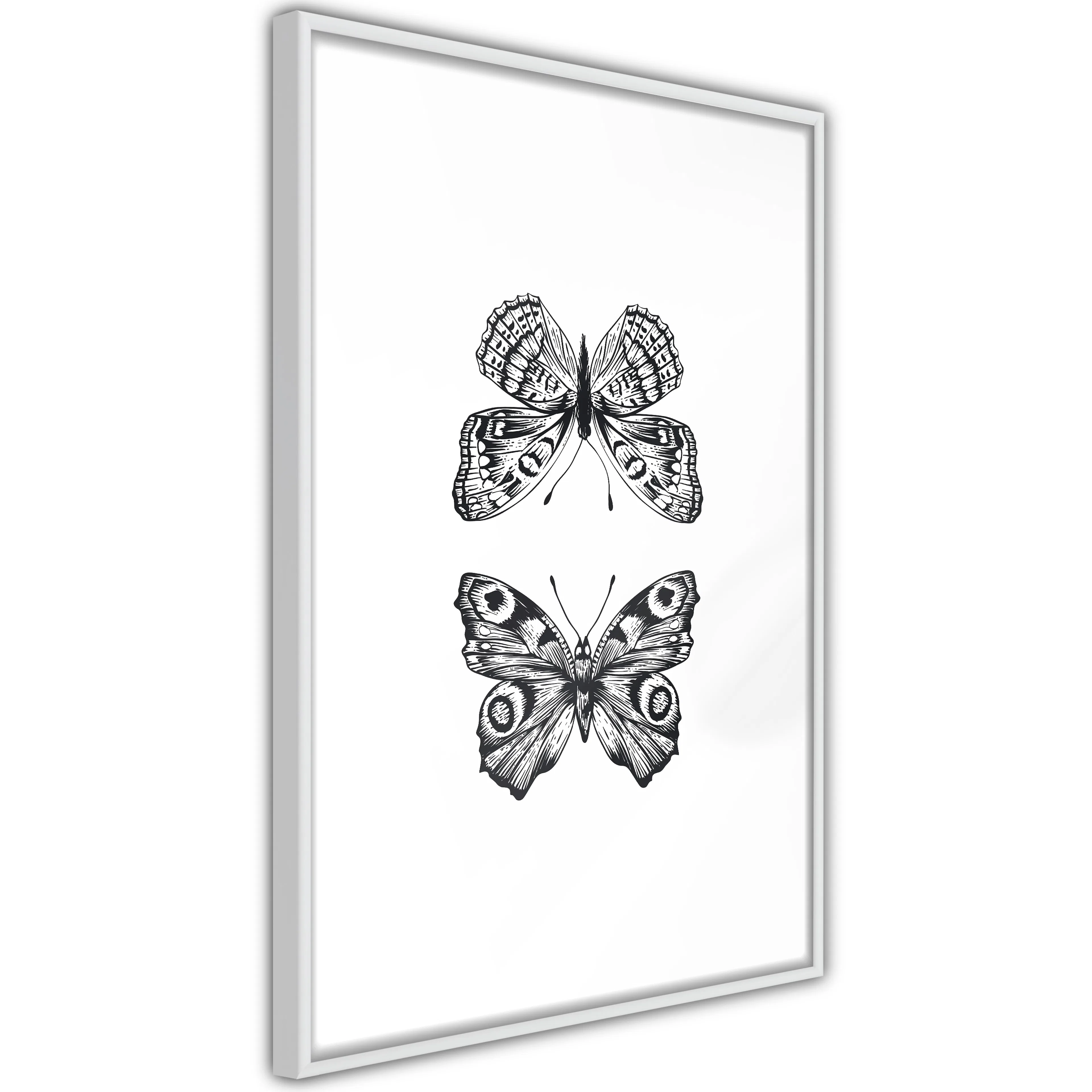 Poster Artgeist Affisch Two Butterflies
