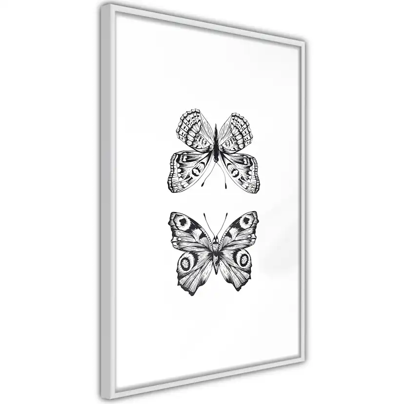 Poster Artgeist Affisch Two Butterflies