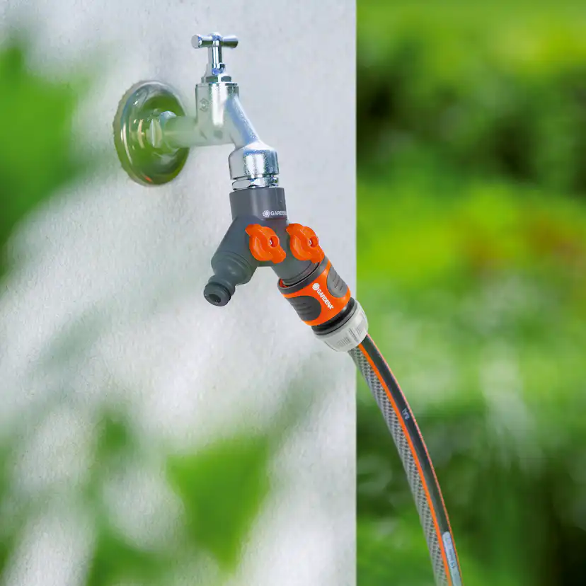 2-vägskran Gardena Inkl. Adapter