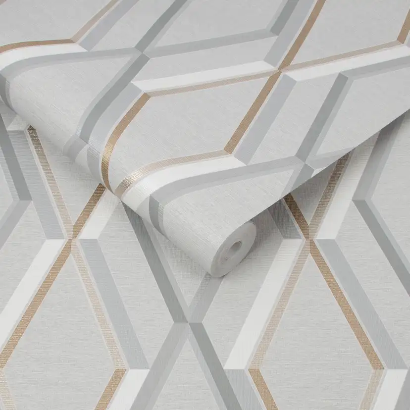 Tapet Superfresco Easy Prestige Geo Grey Grå