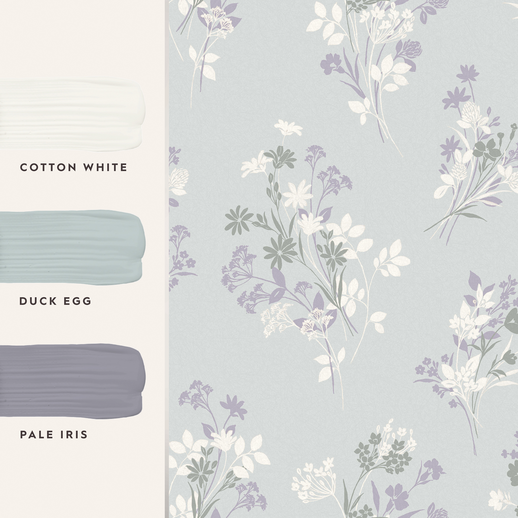 Tapet Laura Ashley Igerna Pale Duck Egg Blå 119857
