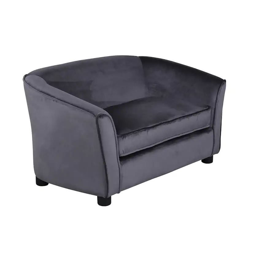 Barnsoffa Venture Home Måna Grå Sammet