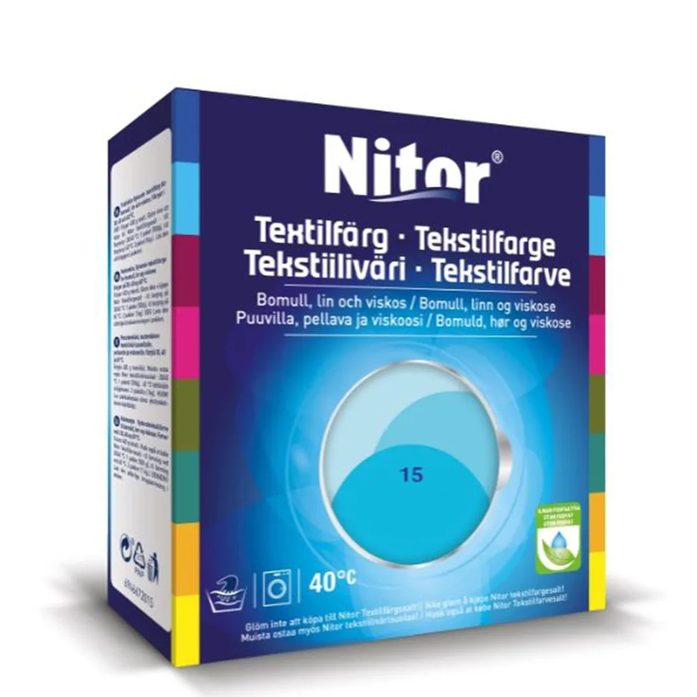 TEXTILFÄRG TURKOS 15 NITOR Färg: Turkos