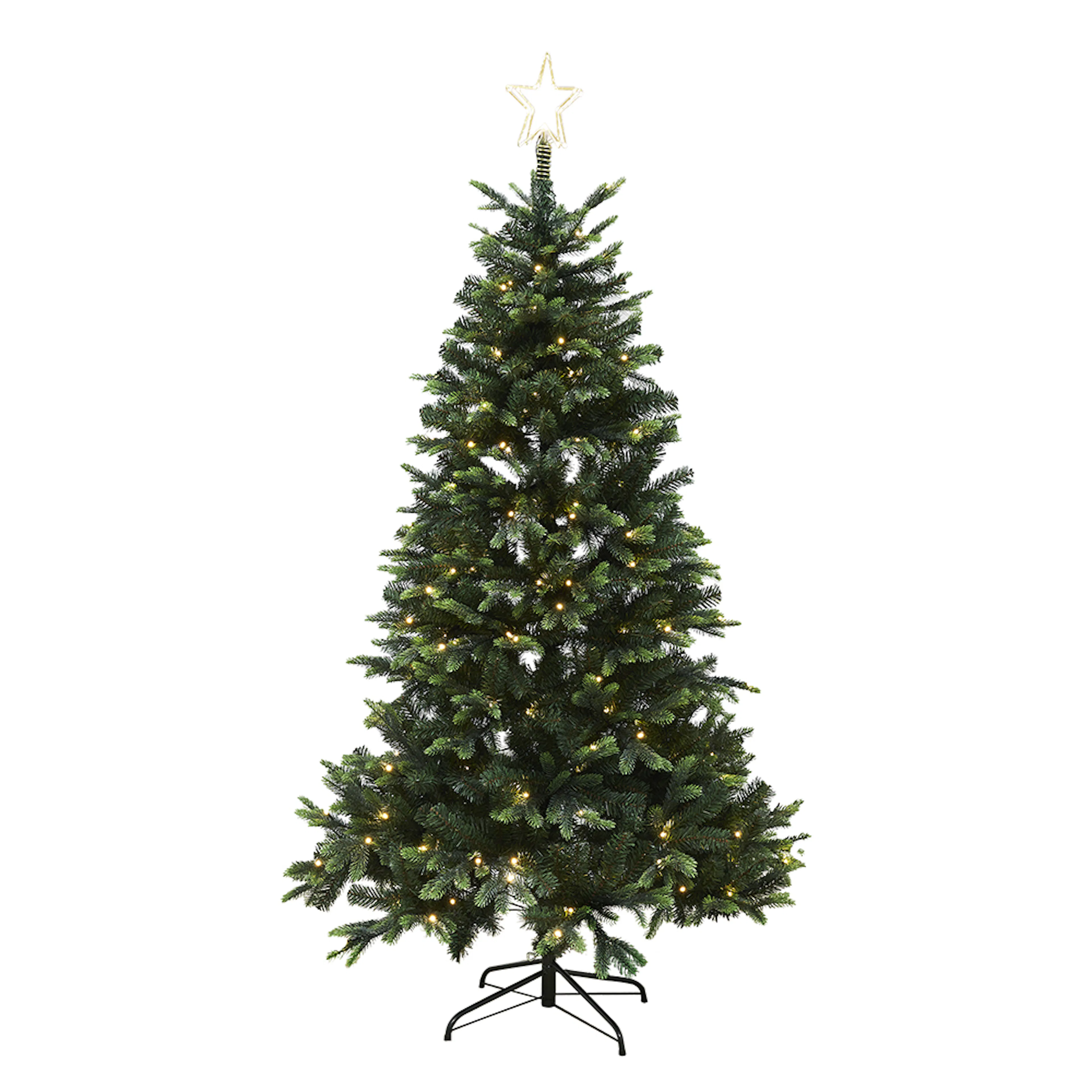 Plastgran Nordic Winter LED med Stjärna