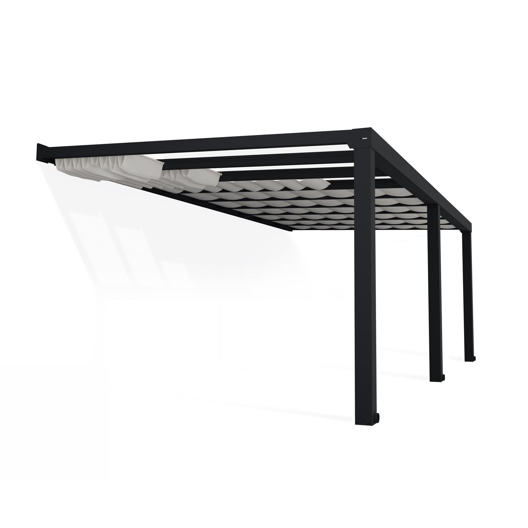 Gardinset Canopia by Palram Skuggkit Till Pergola Stockholm 3,4 x 6,6 m Vitt