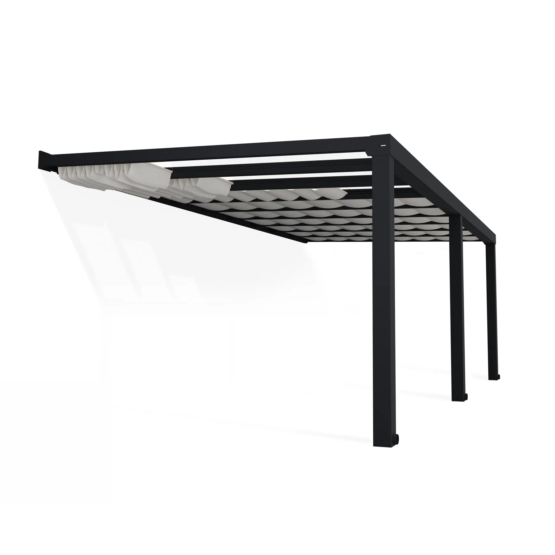 Gardinset Canopia by Palram Skuggkit Till Pergola Stockholm 3,4 x 6,6 m Vitt