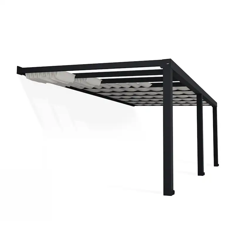 Gardinset Canopia by Palram Skuggkit Till Pergola Stockholm 3,4 x 6,6 m Vitt