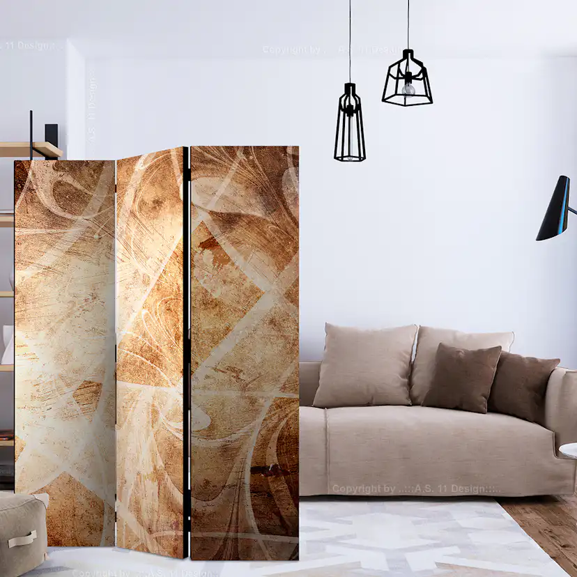 Rumsavdelare Skärmvägg Arkiio Brown Texture 135x172 cm