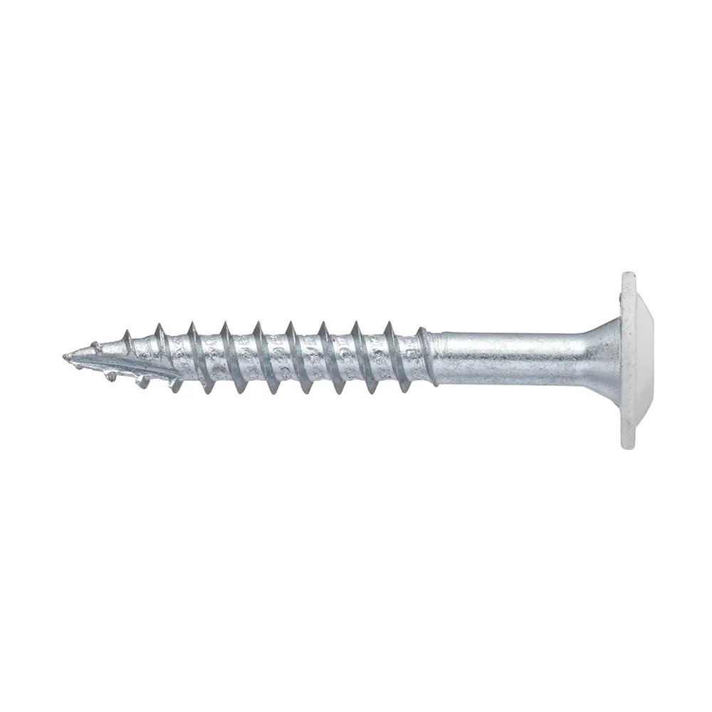 MONTAGESKRUV TRÄ JUMBO 6x45 VIT Dimension: 6x45 mm, Vit