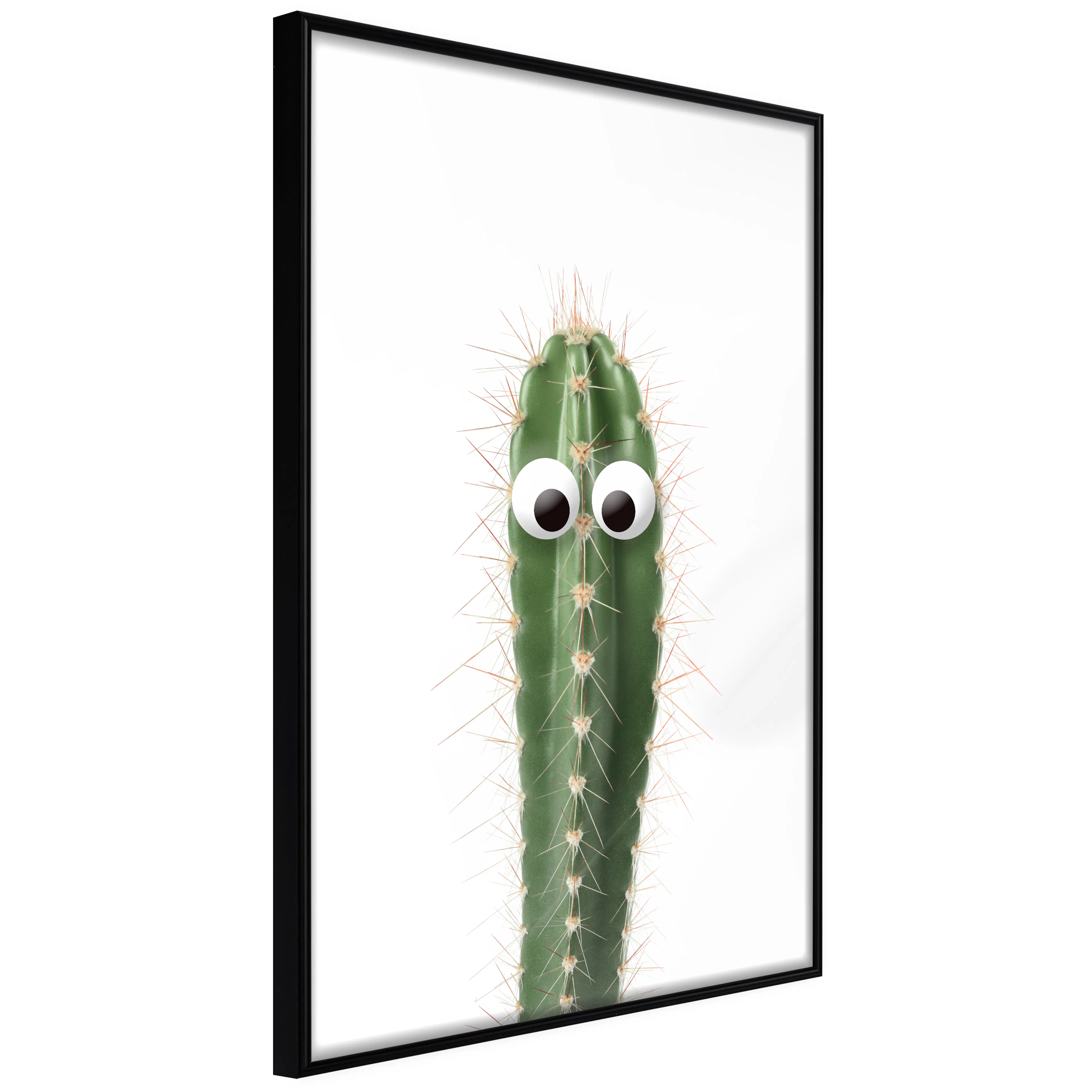 Affisch - Live Cactus [Poster] 40x60 Svart ram, 40x60 cm