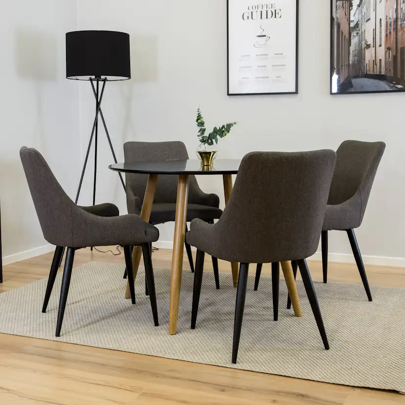 Matgrupp Venture Home Plake Ek med 4 Plake Stolar