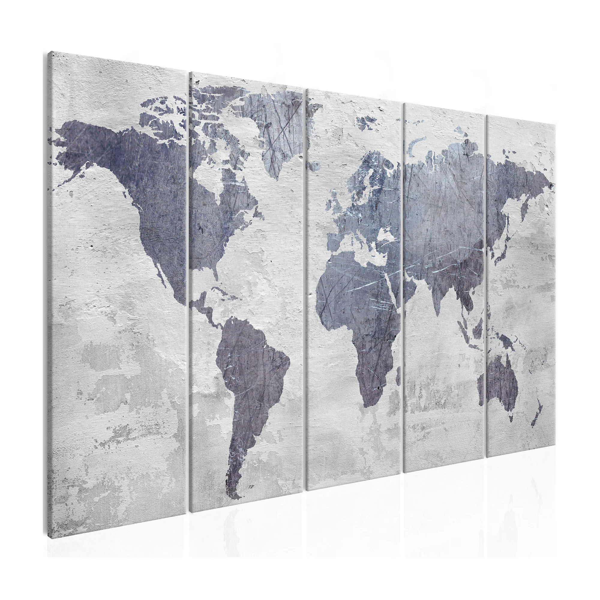Tavla Arkiio Concrete World Map 5 delar
