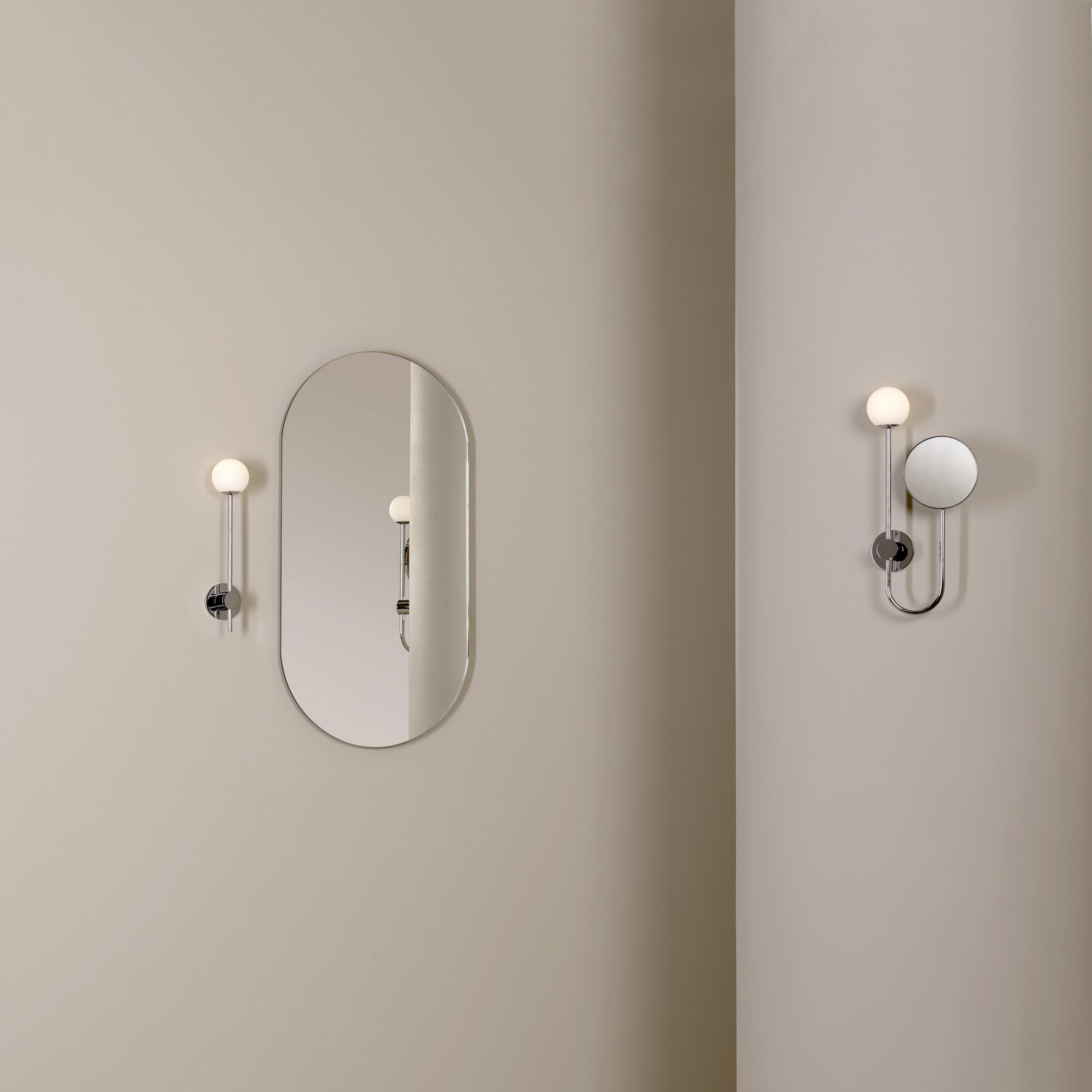 Vägglampa Astro Orb med Spegel