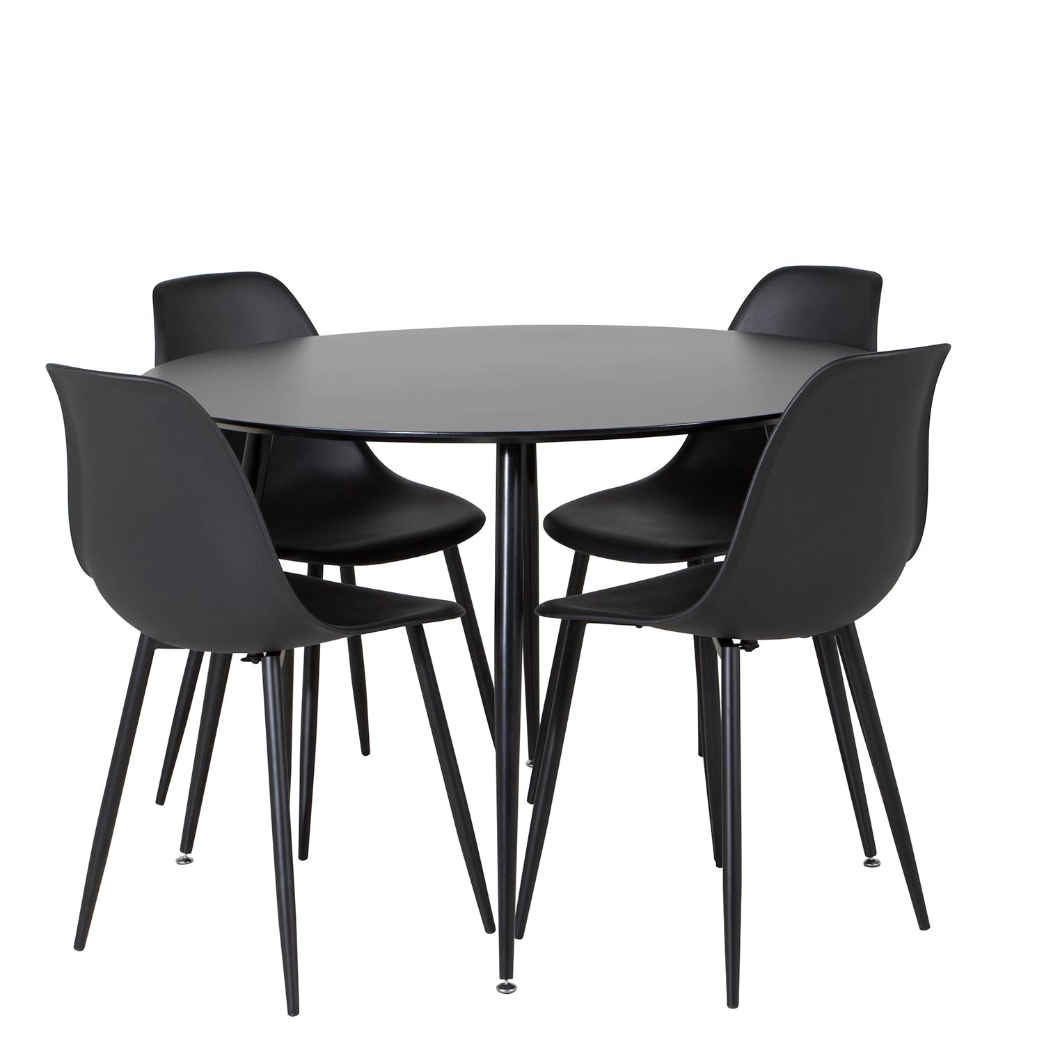 Matgrupp Venture Home Silvia med 4 Pop Stolar Runt