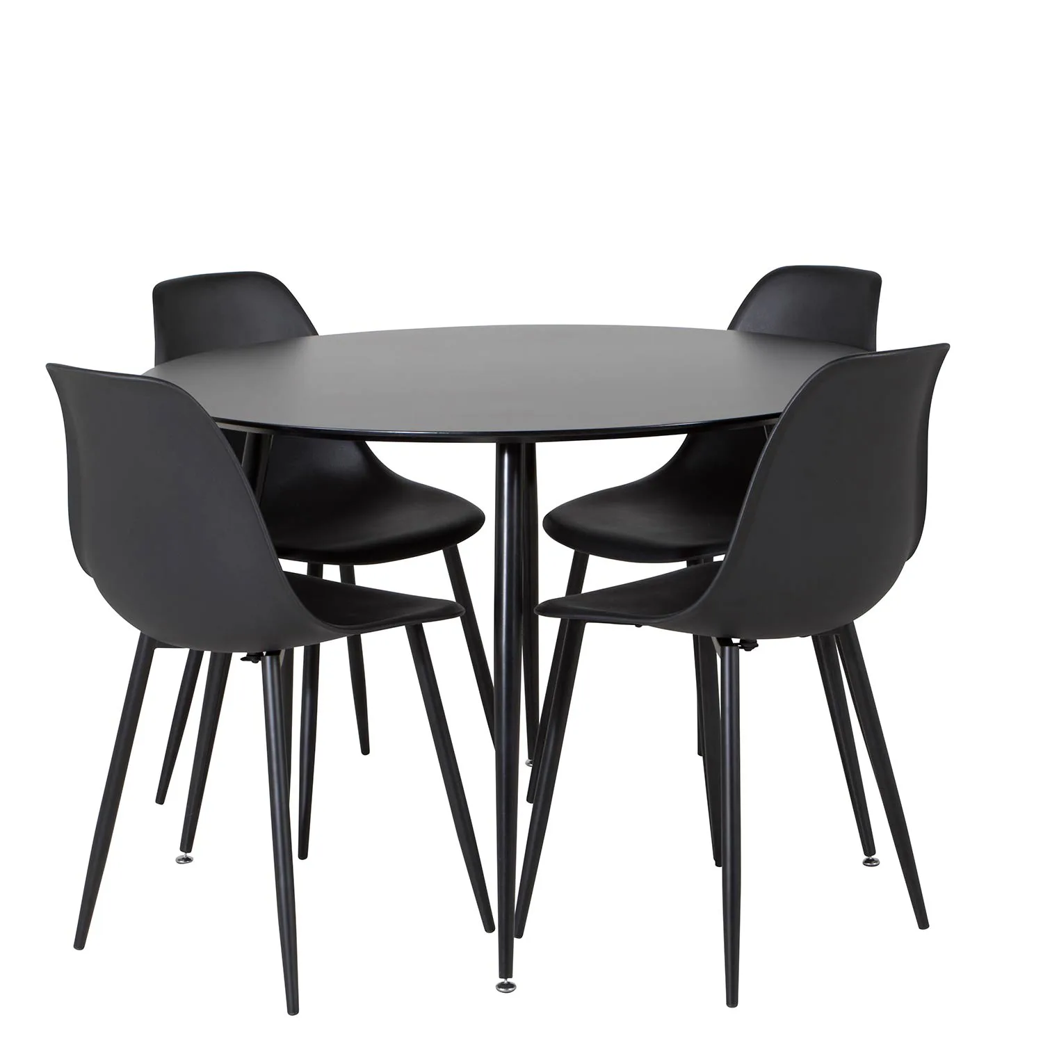 Matgrupp Venture Home Silvia med 4 Pop Stolar Runt