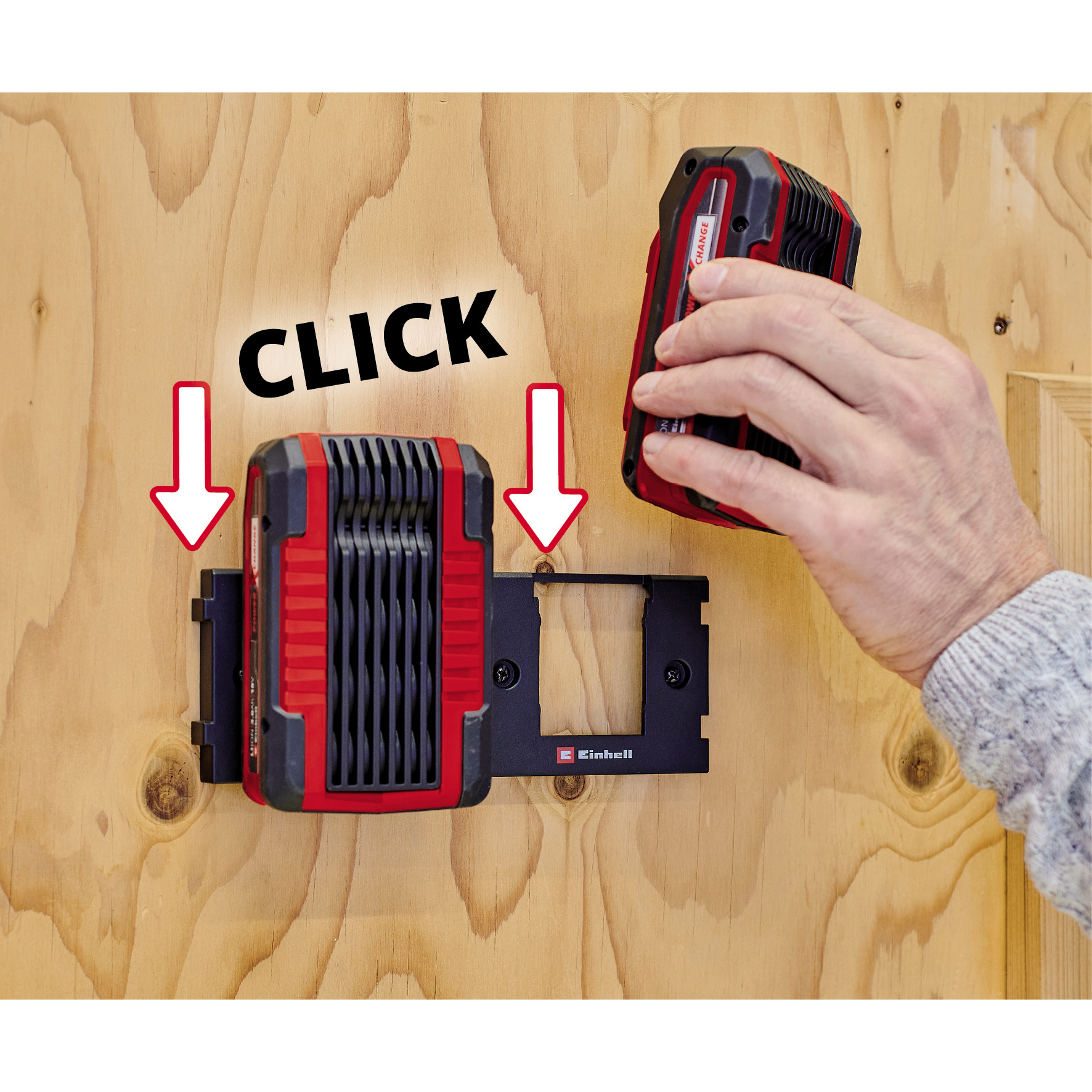 Vägghållare Einhell för PXC Battery