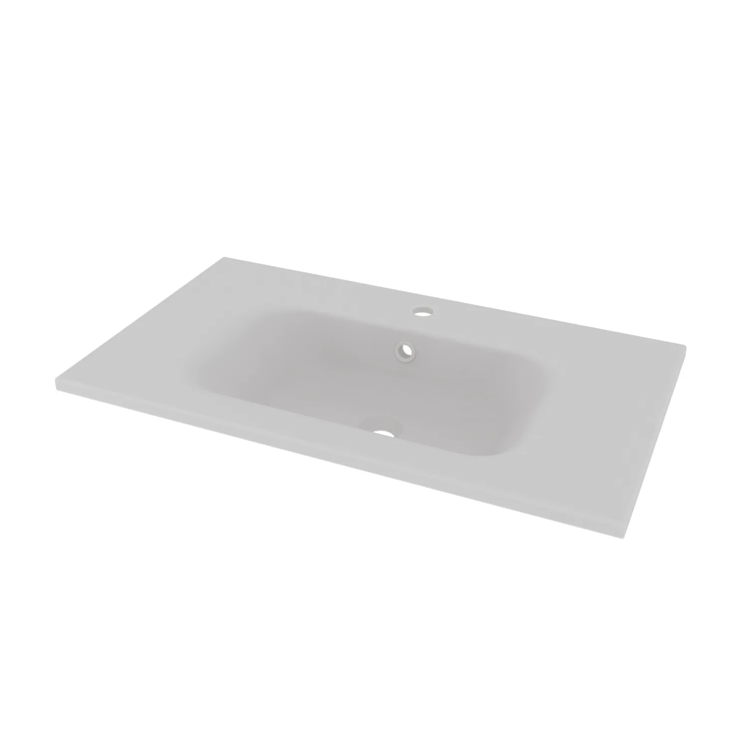 Tvättställ Sel 80x45 mattvit Matt Vit, B: 810 mm