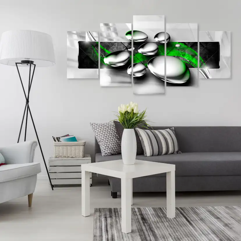 Tavla Arkiio Shiny Stones Wide Green 5 delar