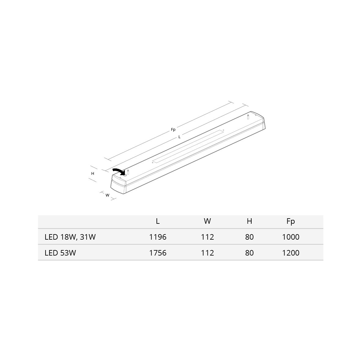 Interiörarmatur SG ARMATUREN Facet Ii 31W 4250Lm 3000K Dali Dir/Ind