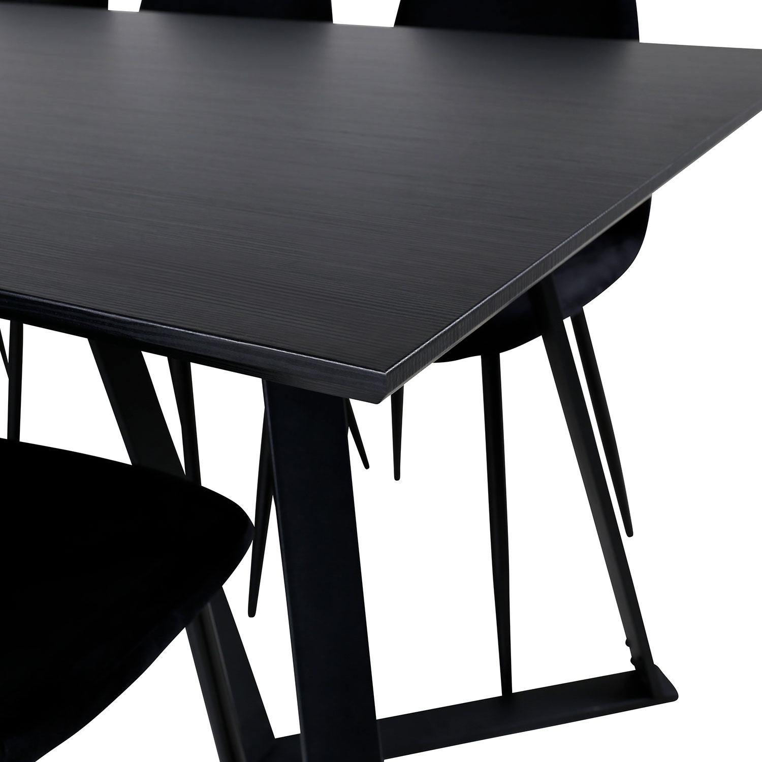 Matgrupp Venture Home Marina med 6 Polar Velvet stolar