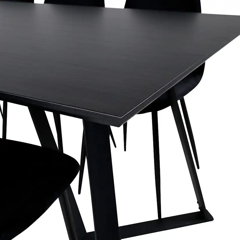 Matgrupp Venture Home Marina med 6 Polar Velvet stolar