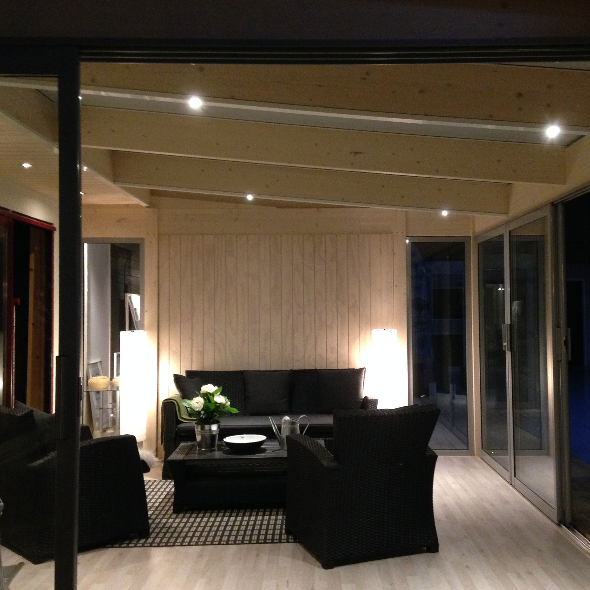 Integrerad LED-Belysning Landskap för Uterumsstomme Skimra